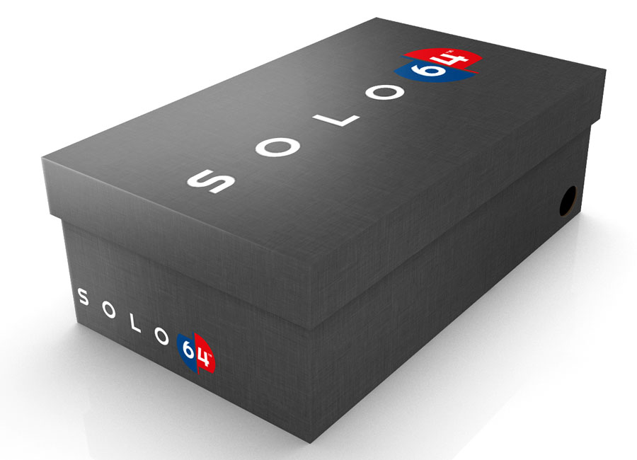 Solo 64 branded shoebox